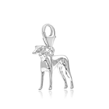Greyhound Charm Sterling Silver, 3 of 10