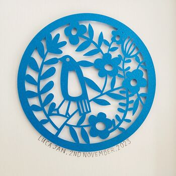 Personalised New Baby Paper Cut, 4 of 4