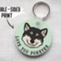 Personalised Shiba Inu Keyring, thumbnail 4 of 6