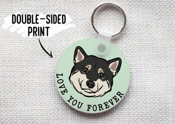 Personalised Shiba Inu Keyring, 4 of 6