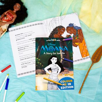 Personalised Disney Colouring Moana Book, 5 of 5