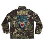 Blue Sequin Tiger Personalised Kids Camo Jacket, thumbnail 5 of 8