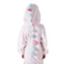Cutie Saurus Dinosaur Super Soft Pink Onesie With Coloured Spikes, thumbnail 3 of 5