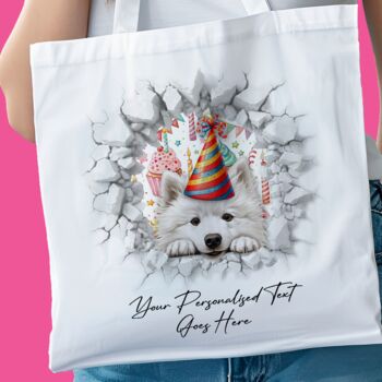Personalised Samoyed Birthday Break Through, 8 of 8