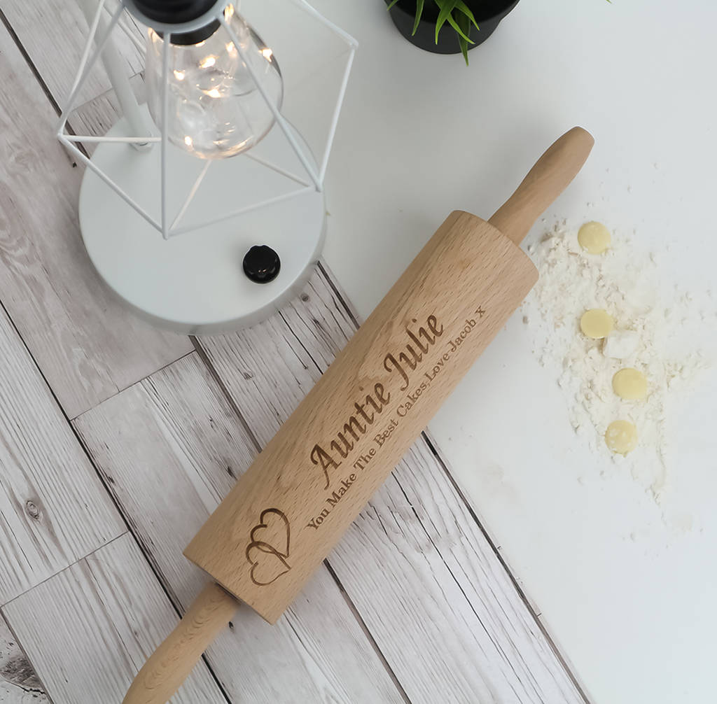 Personalised Auntie Bakes Rolling Pin, 1 of 2