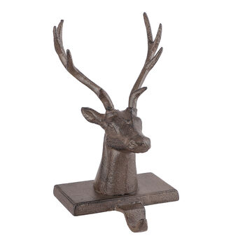 Woodland Reindeer Christmas Stocking Holder, 3 of 5