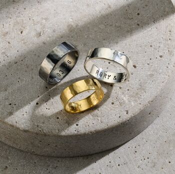 Mens Personalised Chunky Ring, 4 of 8