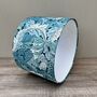 William Morris Acanthus Teal Drum Lampshades, thumbnail 2 of 10