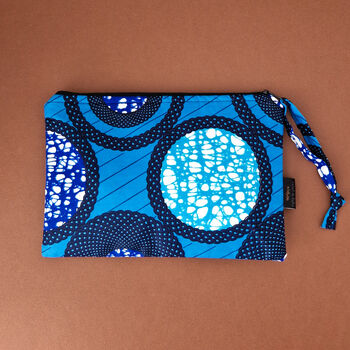 Large African Print Zip Pouch | Adedapo Print, 7 of 7