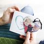 Grandad Photo Removable Heart And Personalised Card, thumbnail 5 of 6