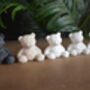Handmade Eco Resin Geometric Bear Ornament, thumbnail 1 of 7
