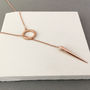 Long Minimalist Necklace With Spike, thumbnail 2 of 3