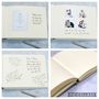 Large Linen Wedding Guest Book With Fanciful Font, thumbnail 6 of 8