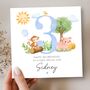 Farm Animals 3rd Birthday Card, 1st 2nd Birthday Card For Son, Daughter, Any Relationship, thumbnail 1 of 7