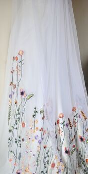 Embroidered Bridal Veil, 2 of 8