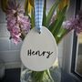 Personalised Easter Hanging Ceramic Egg, thumbnail 1 of 4