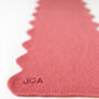 Personalised Scallop Edge Cashmere Scarf In Coral, thumbnail 5 of 8