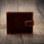 Personalised Luxury Brown Men's Leather Wallet Rfid, thumbnail 2 of 7