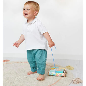 Personalised Pull Along Block Truck, 2 of 2