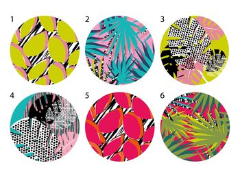 Colourful Tropical Patterned Cupboard Cabinet Knobs, 9 of 12