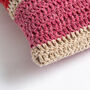 Rainbow Stripe Cushion Crochet Kit, thumbnail 8 of 12