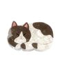 Brown And White Sleeping Cat Claw Clip, thumbnail 1 of 2