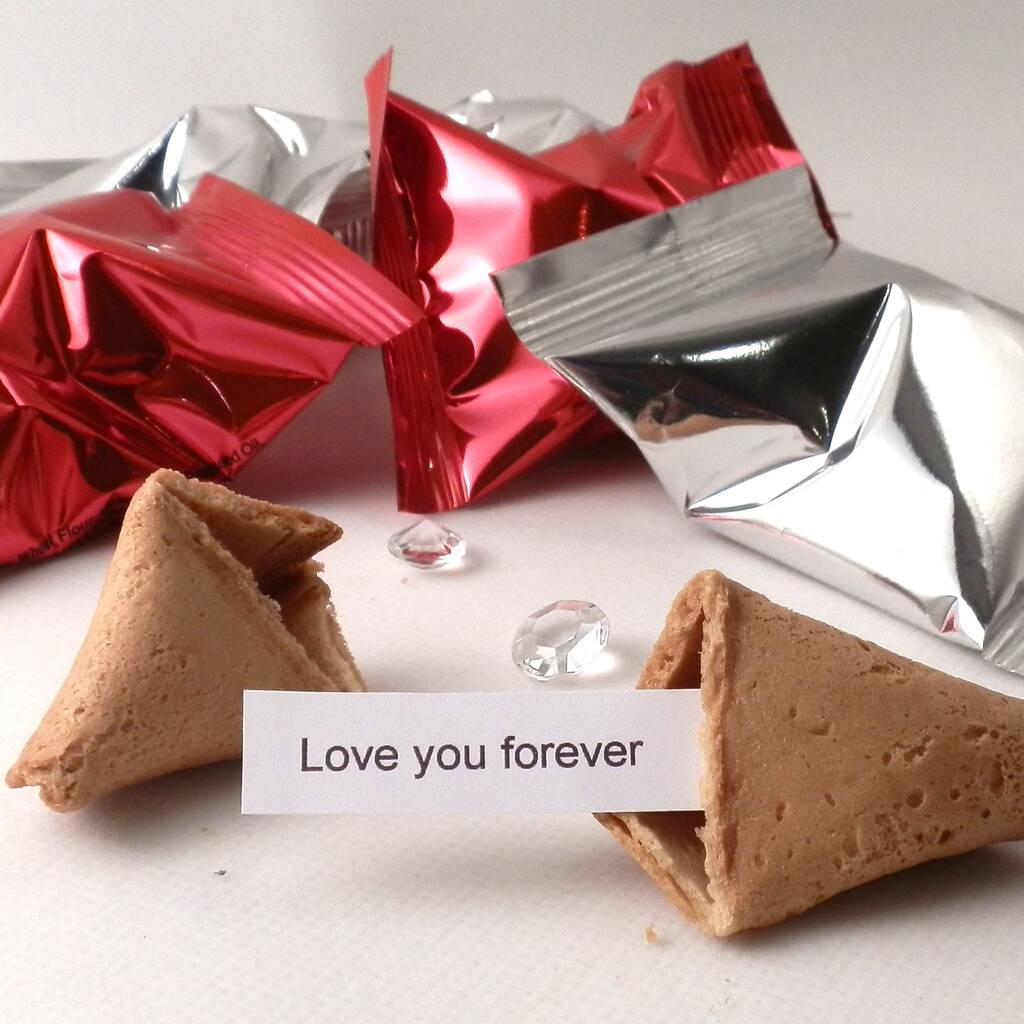 Love Heart Fortune Cookies By Bunting & Barrow | notonthehighstreet.com