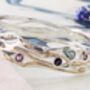 Silver Bangle With Blue Topaz, Iolite And Amethyst, thumbnail 6 of 9