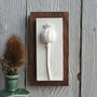 Miniature Plaster Cast Poppy Tiles Mounted On Wood, thumbnail 7 of 8