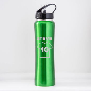 Personalised Football Shirt Sports Style Thermos Water Bottle, 2 of 6