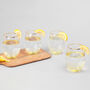 G Decor Set Of Four Lazaro Yellow Ombre Tumbler Glasses, thumbnail 2 of 8
