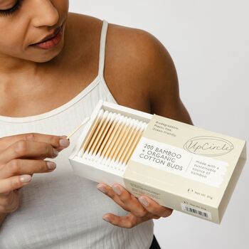 Organic Plastic Free Cotton + Bamboo Buds Pack Of 200, 4 of 5