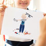 Personalised Hand Painted Kids Favourite Toys Portrait, thumbnail 2 of 3