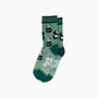 Panda Fluffy Bamboo Socks In Green, thumbnail 4 of 4