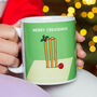 Funny Cricket Christmas Mug, thumbnail 3 of 3