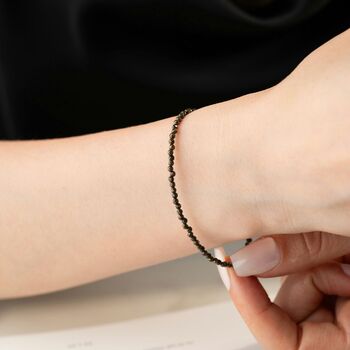Natural Pyrite Bracelet, 3 of 5