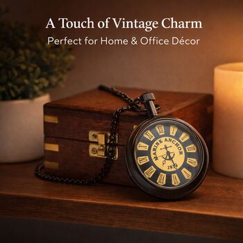 Personalised The Traflagar Pocket Watch Gift With Case For Birthday And Anniversary, 8 of 12