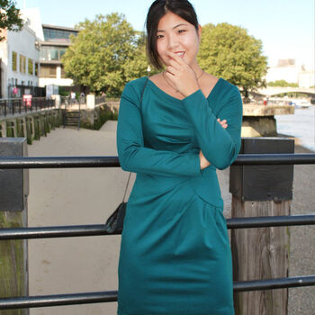Frieda Dress Emerald, 2 of 10