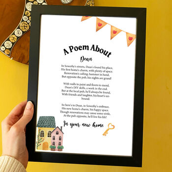 Personalised Poem Gift For New Home, 3 of 4