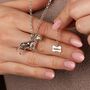 Extra Large Staffordshire Bull Terrier Silver Necklace Personalised, thumbnail 1 of 6
