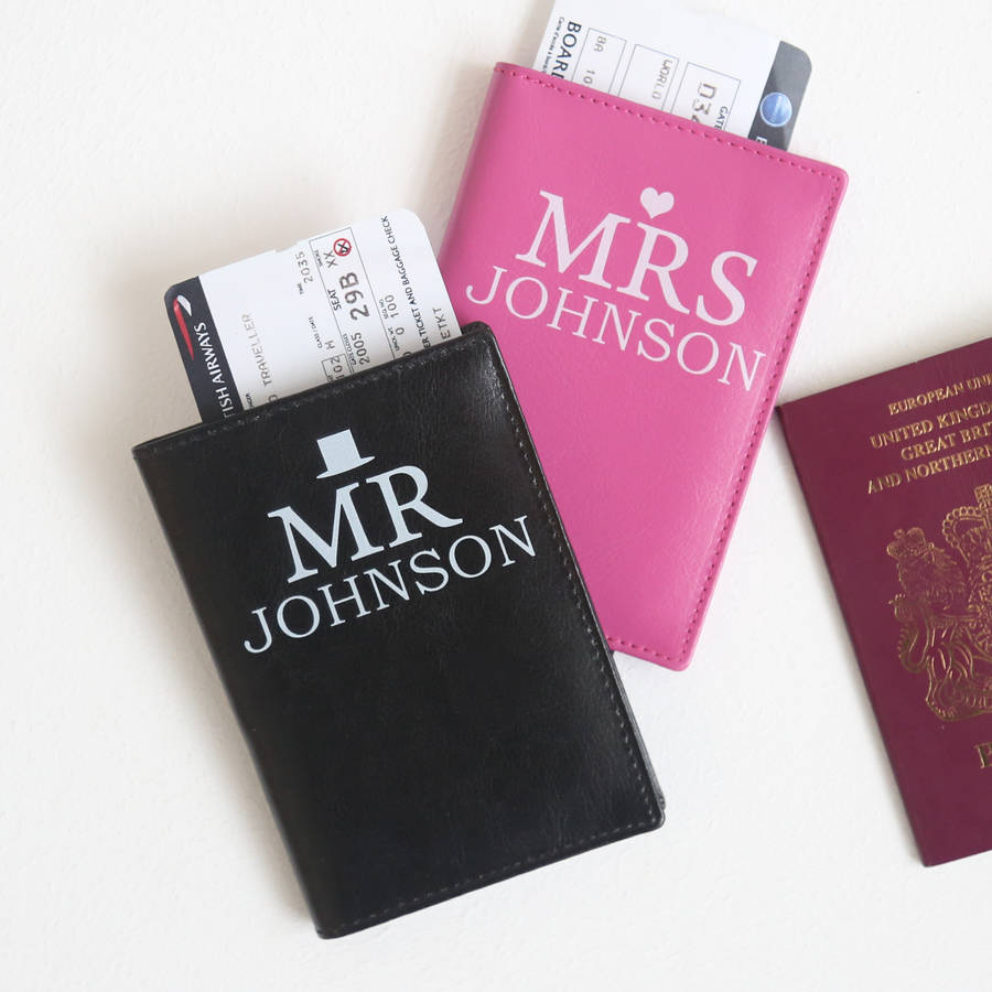 mr and mrs passport covers