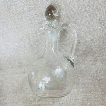 Antique Olive Oil / Vinegar Decorative Glass Bottle ~ 12, 7 of 9