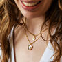Mother Of Pearl Moon Gold Vermeil Necklace, thumbnail 2 of 8