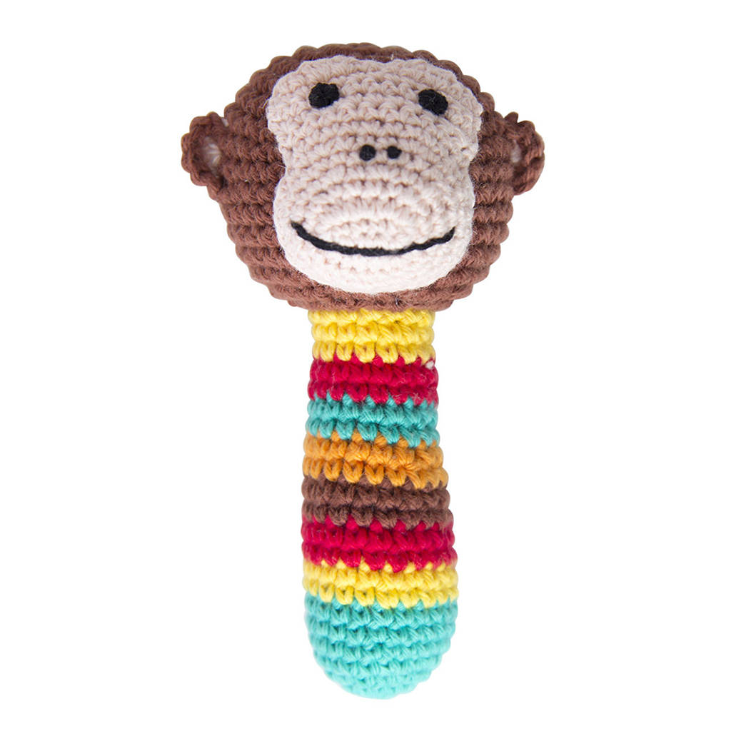 Handmade Crochet Jungle Animal Rattle By Lavish + Delight