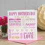 Personalised Words Mother's Day Card, thumbnail 1 of 4
