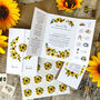 Sunflower Gatefold Wedding Invitation Suite, thumbnail 7 of 9