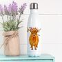 Colourful Cow Water Bottle, thumbnail 1 of 2