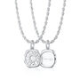 Engraved Sterling Silver Manifest Energy Necklace, thumbnail 6 of 7