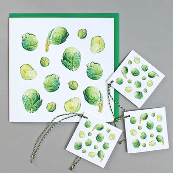 Christmas Gift Tags With ' Sprouts ' Illustration, 3 of 3
