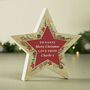 Personalised Christmas Wreath Star Ornament, thumbnail 1 of 3